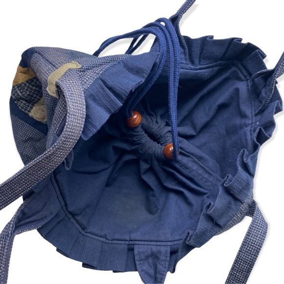 Blue Patchwork Purse (Handbag & Shoulder Straps) - Picture 4 of 7